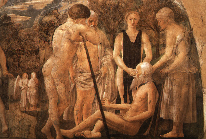 The Death of Adam, detail of Adam and his Children